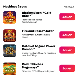 Spin casino jeux 2