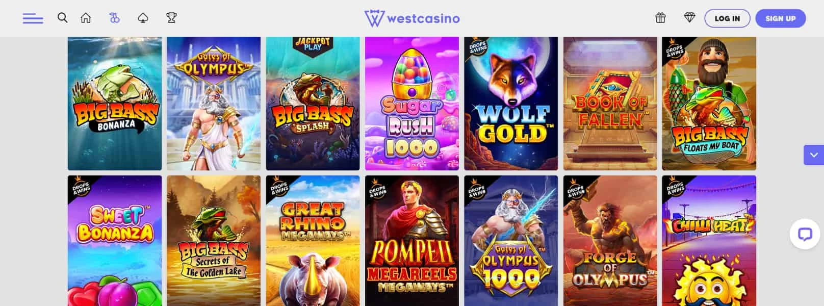 West Casino Games