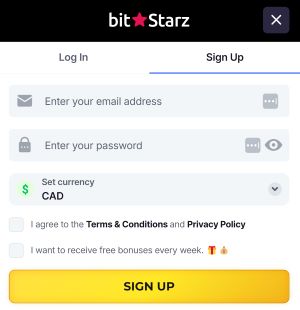 BitStarz Sign Up