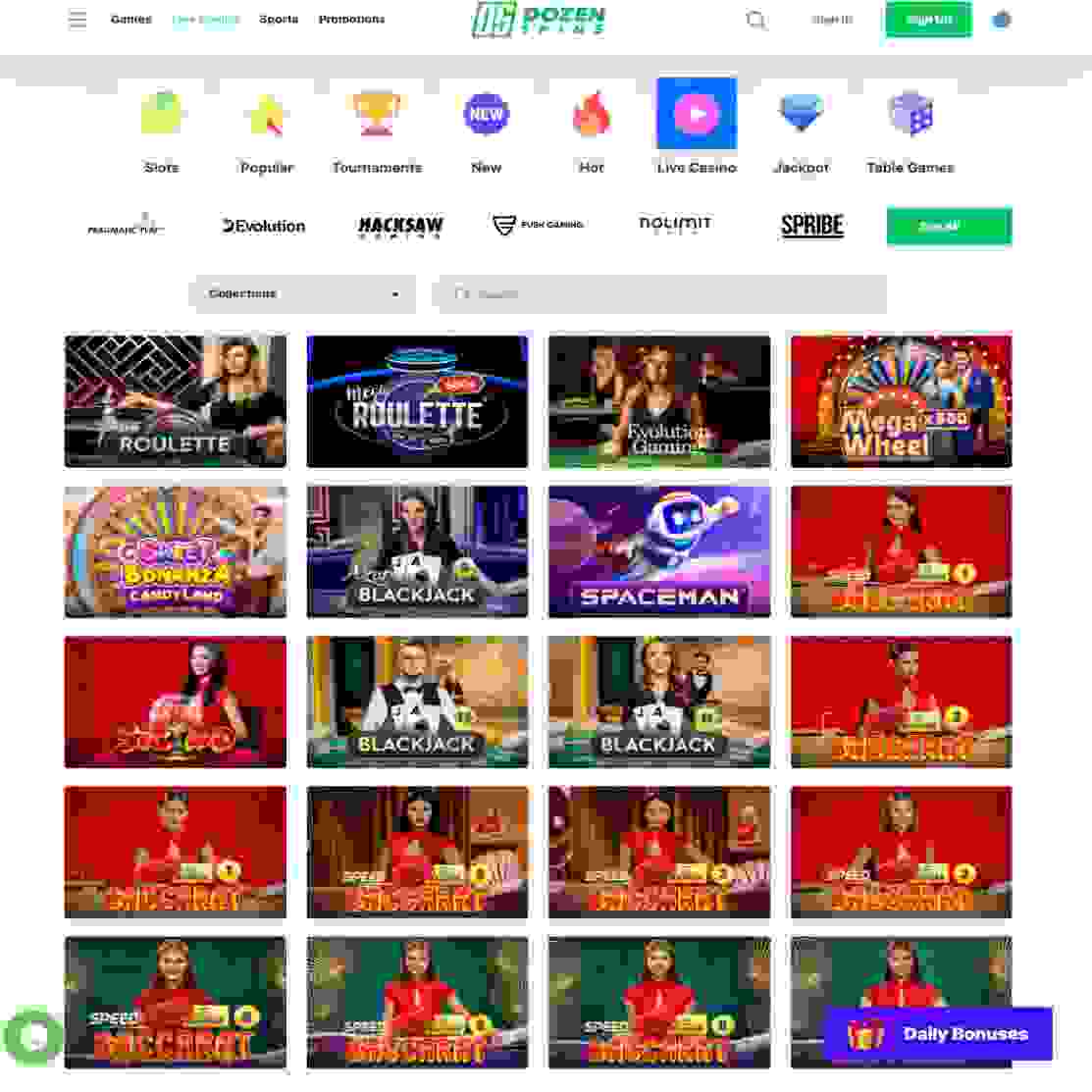 dozenspins casino en direct