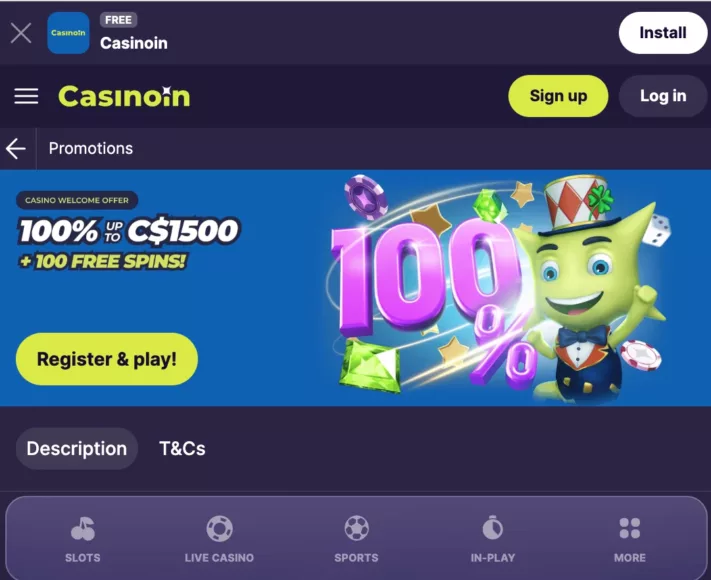 casinoin bonus