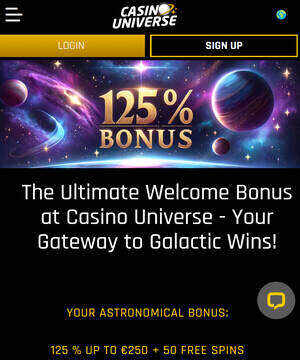 casino universe welcome bonus