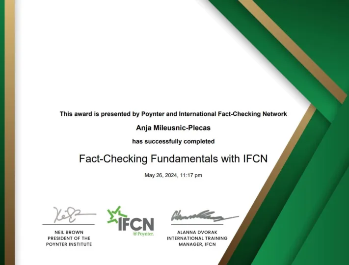 Anja Fact-Checking Fundamentals