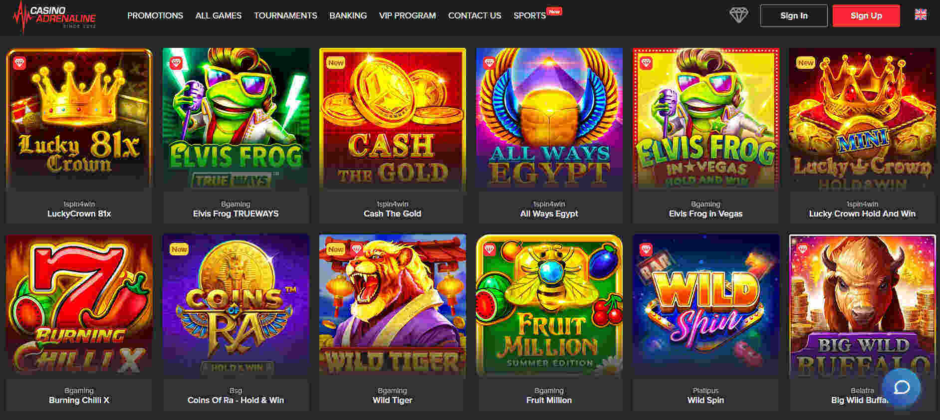 Casino Adrenaline slots