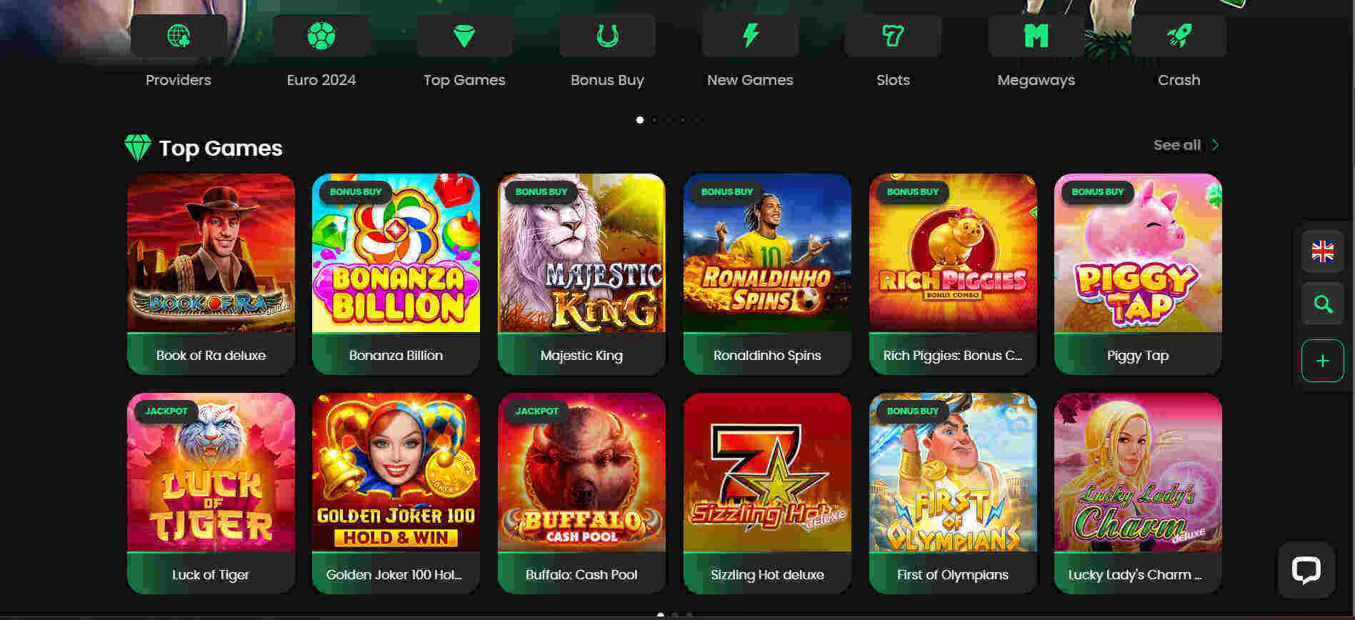 Top games at Zip Casino