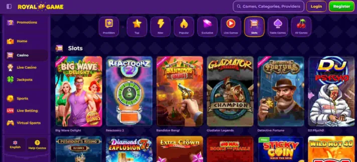 RoyalGame casino slots