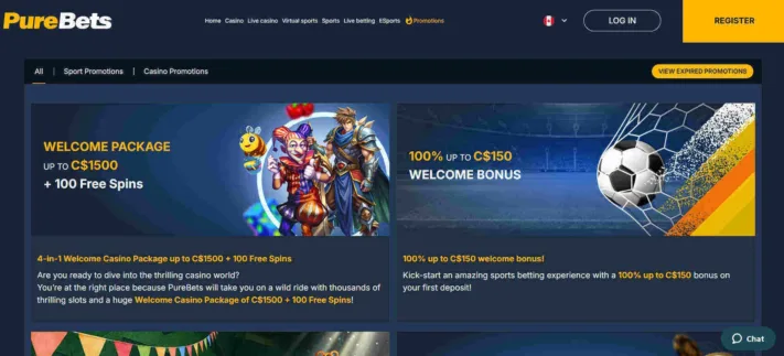 PureBets Casino promotions