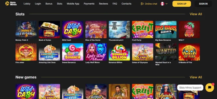 Slots Mines Casino slot games