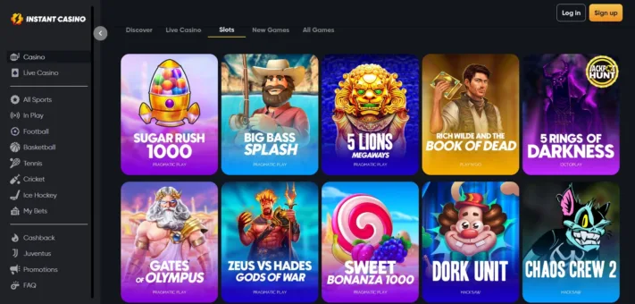 Instant Casino slots