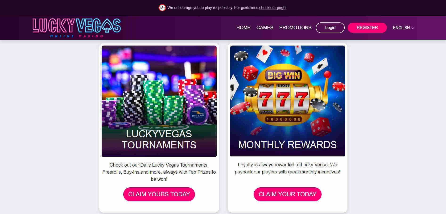 Lucky Vegas promotions