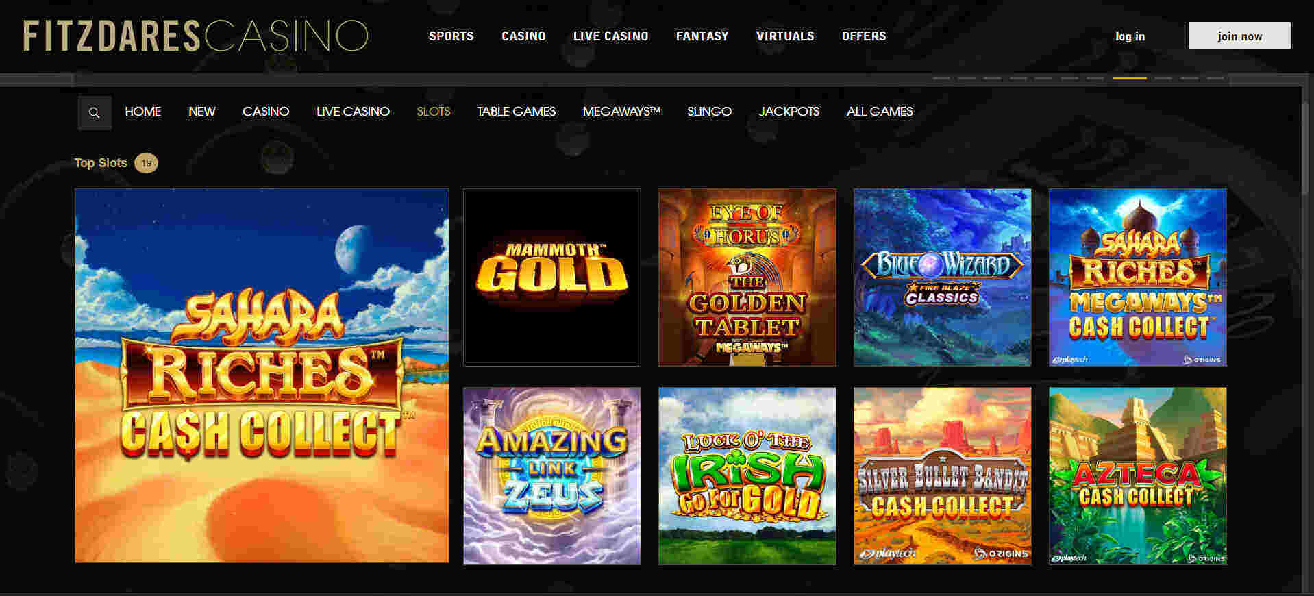 Fitzdares Casino slots