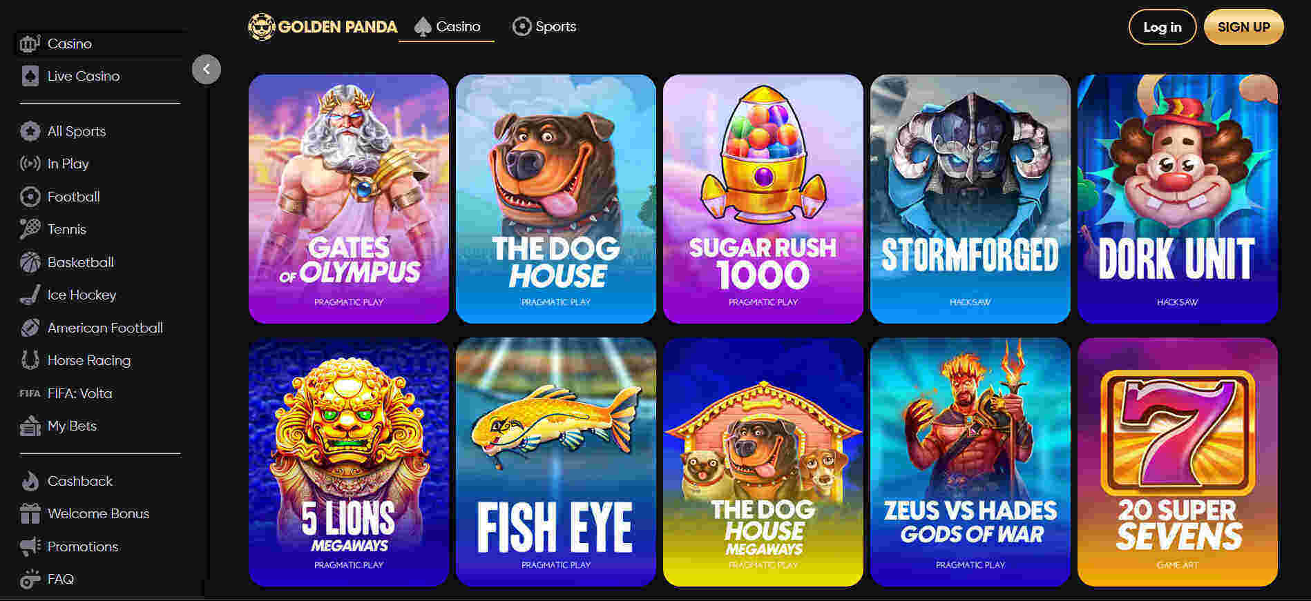 Golden Panda Casino slots